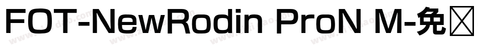 FOT-NewRodin ProN M字体转换